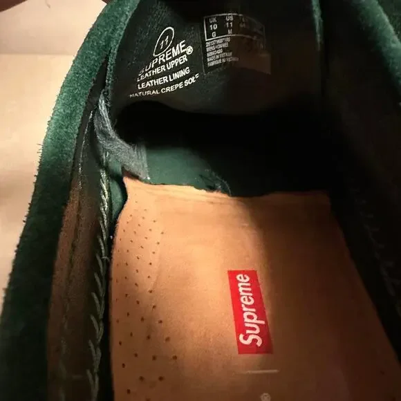 🍀 2018 Supreme x Clarks Weaver “Green” 11M - Picture 7 of 7